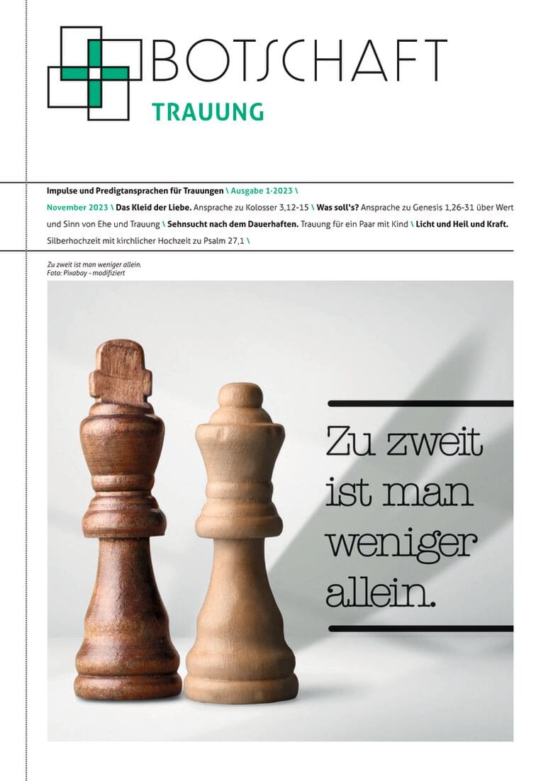 BOTSCHAFT Trauung für November 2023