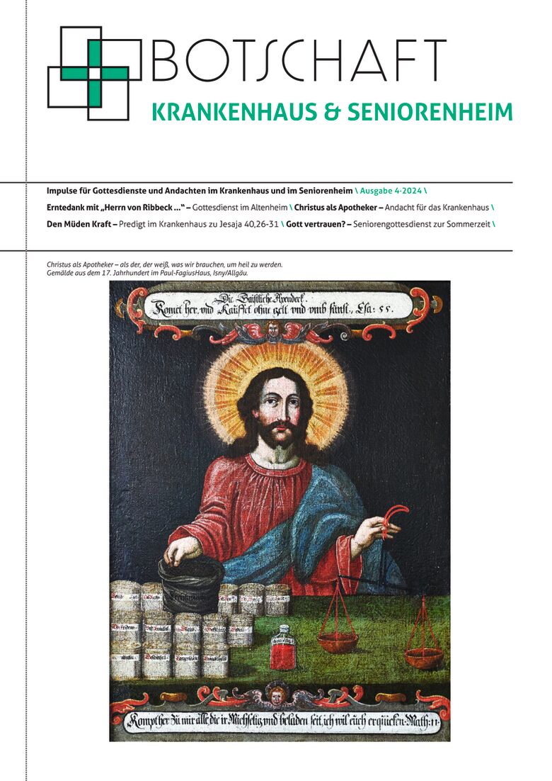 BOTSCHAFT Krankenhaus und Seniorenheim Nr. 4/2024