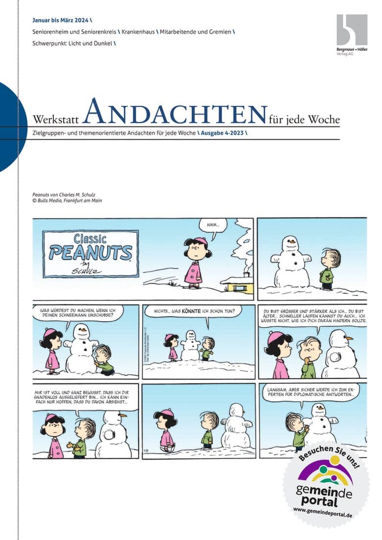 Werkstatt Andachten für jede Woche Nr. 4/2023