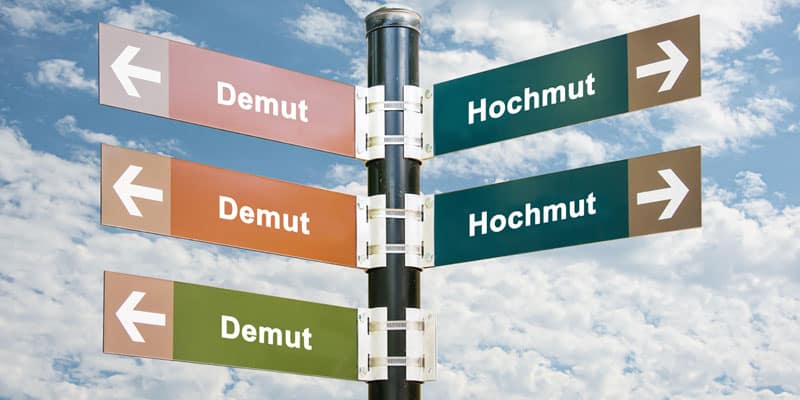 Gott im Alltag - Entscheide dich zwischen Hochmut und Demut bzw. Erbarmen.